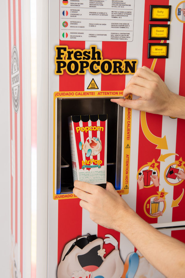 Popcorn vending machine Mod. 140_EU Corn Poppets